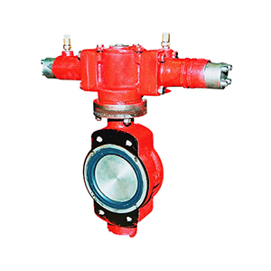Bi Eccentric Wafer Type Hydraulic Operated Butterfly Valve