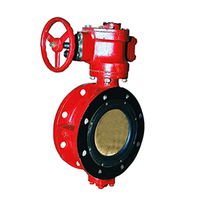 Eccentric Flange Type Fork Lever Manually Operated Butterfly Valve