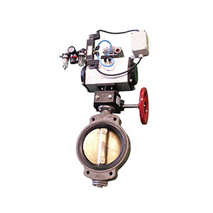 Centric Pneumatic&Manual Operated Butterfly Valve